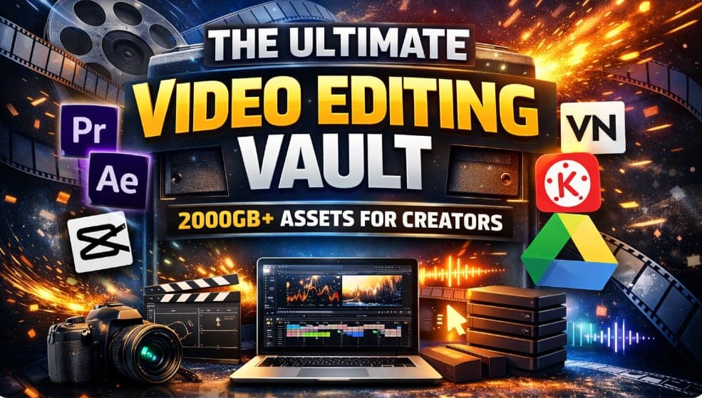 Ultimate Video Editing Creator Vault — 2000GB Premium Assets