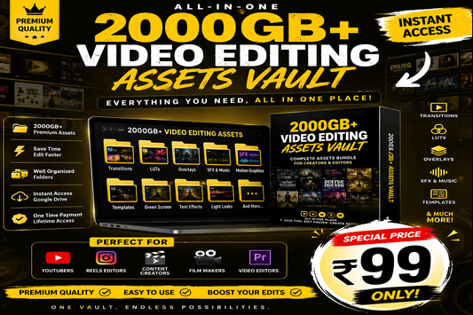 Ultimate Video Editing Assets Vault (2000GB+)